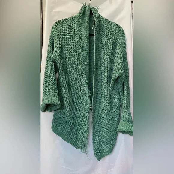 Free People Green Cardigan Size Small - Picture 1 of 3